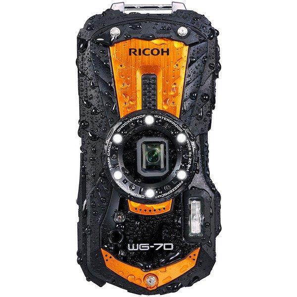 リコー 約1600万画素 防水 防塵 耐衝撃 デジタルカメラ WG-70 オレンジ 