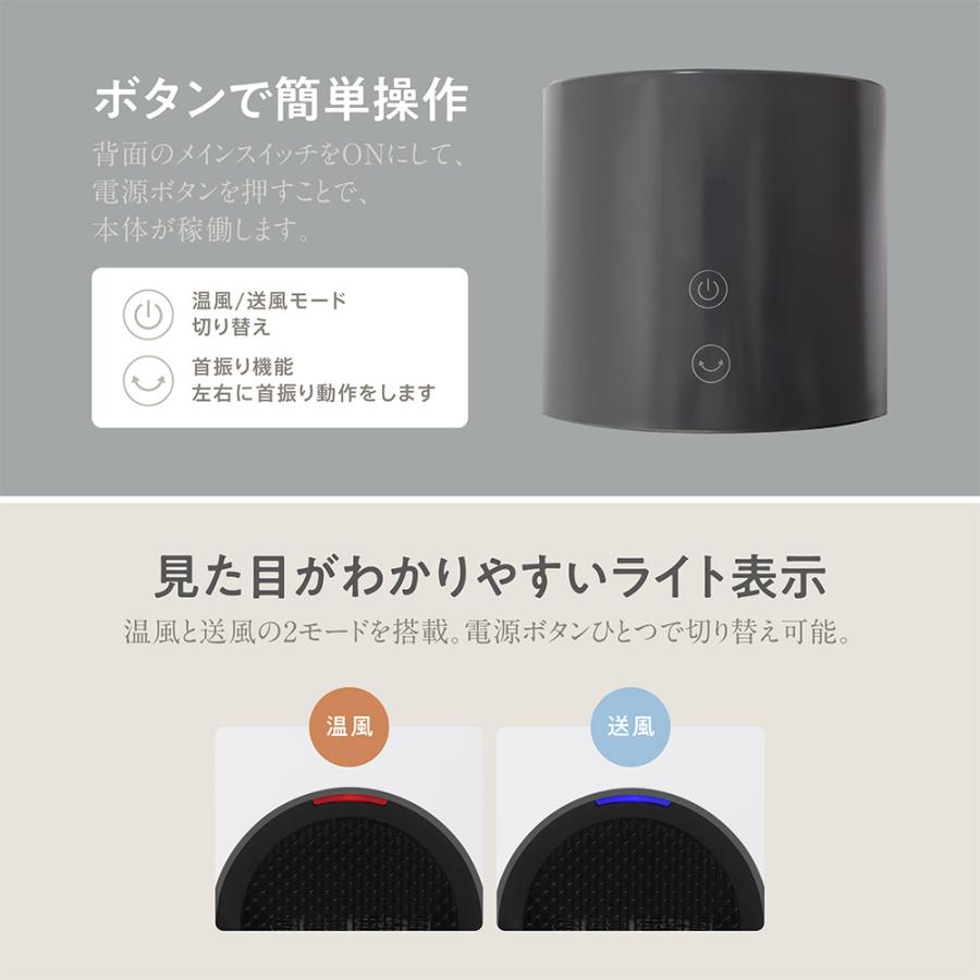 Macros（マクロス） セラミックファンヒーター ファスラ 速暖 600W MES