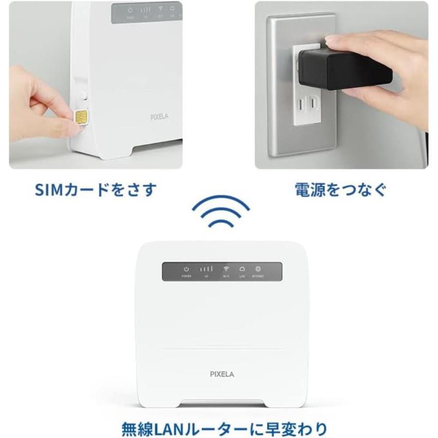 PIXELA（ピクセラ） LTE対応SIMフリーホームルーター PIX-RT100-EC