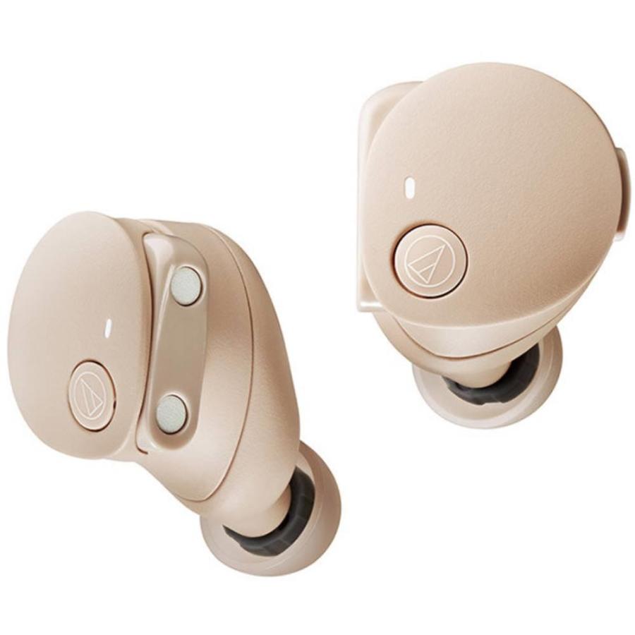 オーディオテクニカ　ノイズキャンセリング機能搭載 完全ワイヤレス　Bluetoothイヤホン　ATH-CKS50TW2 BG　ベージュ | オーディオテクニカ