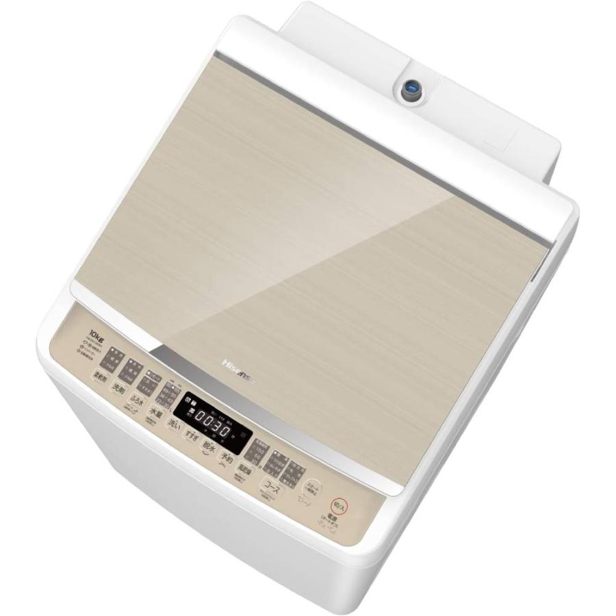 ハイセンス（HISENSE） 全自動洗濯機 洗濯10.0kg 簡易乾燥(送風機能