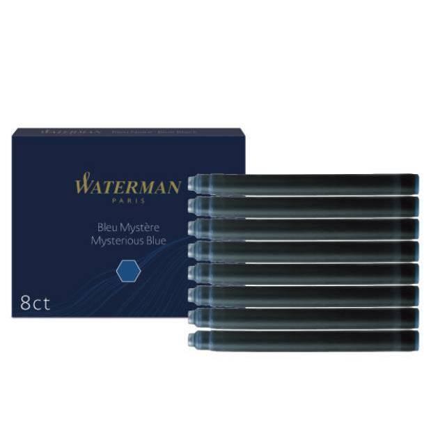 値下げします！WATERMAN 青 万年筆 インクカートリッジ付き WATERMAN（ウォーターマン） 万年筆用カートリッジインク（8本入