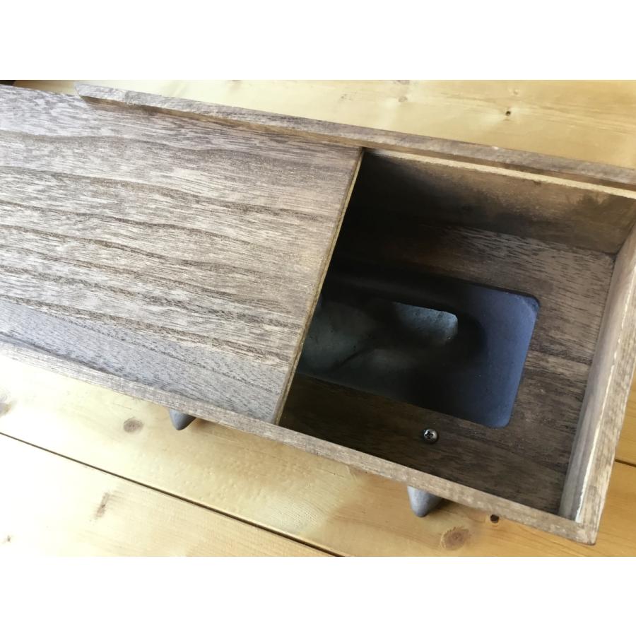 鬼瓦ティッシュケース（睨み顔の鬼瓦） 