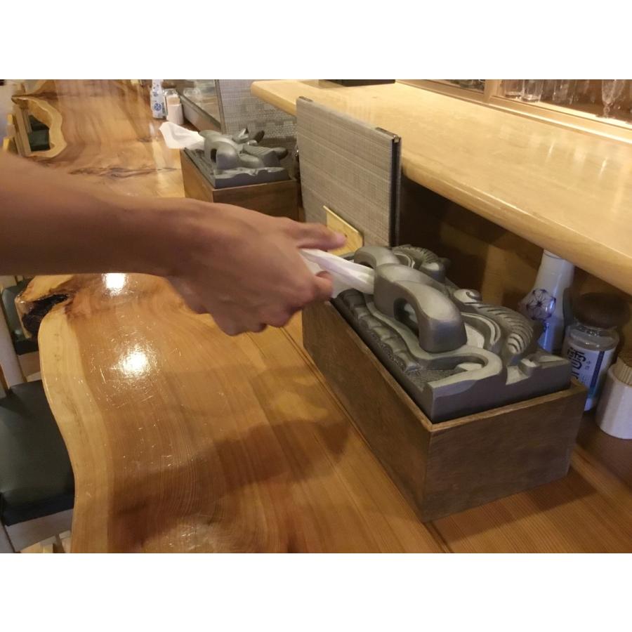 鬼瓦ティッシュケース（睨み顔の鬼瓦） 