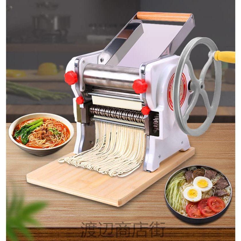 パスタマシン 手動 製麺機 耐久性のある健康的な素材 効率的 パスタ うどん ラーメン そば 餃子金属パスタメーカ3mm厚みステンレス 洗浄簡単シンプルな操作うど 