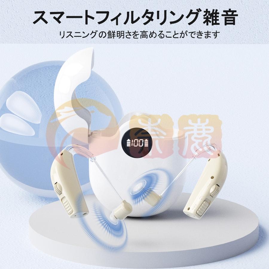 集音器 高齢者 耳掛け 充電式 ワイヤレス 使いやすい 軽量 両耳 集音器 高齢者 耳掛け 充電式 ワイヤレス 使いやすい 軽量 両耳
