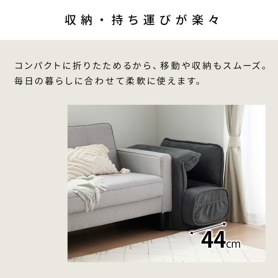 iellio 座椅子 肘掛付き 1人掛 ハイバック コンパクト リクライニング