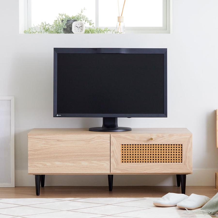 iellio テレビ台 90cm ローボード ラタン調 テレビボード おしゃれ