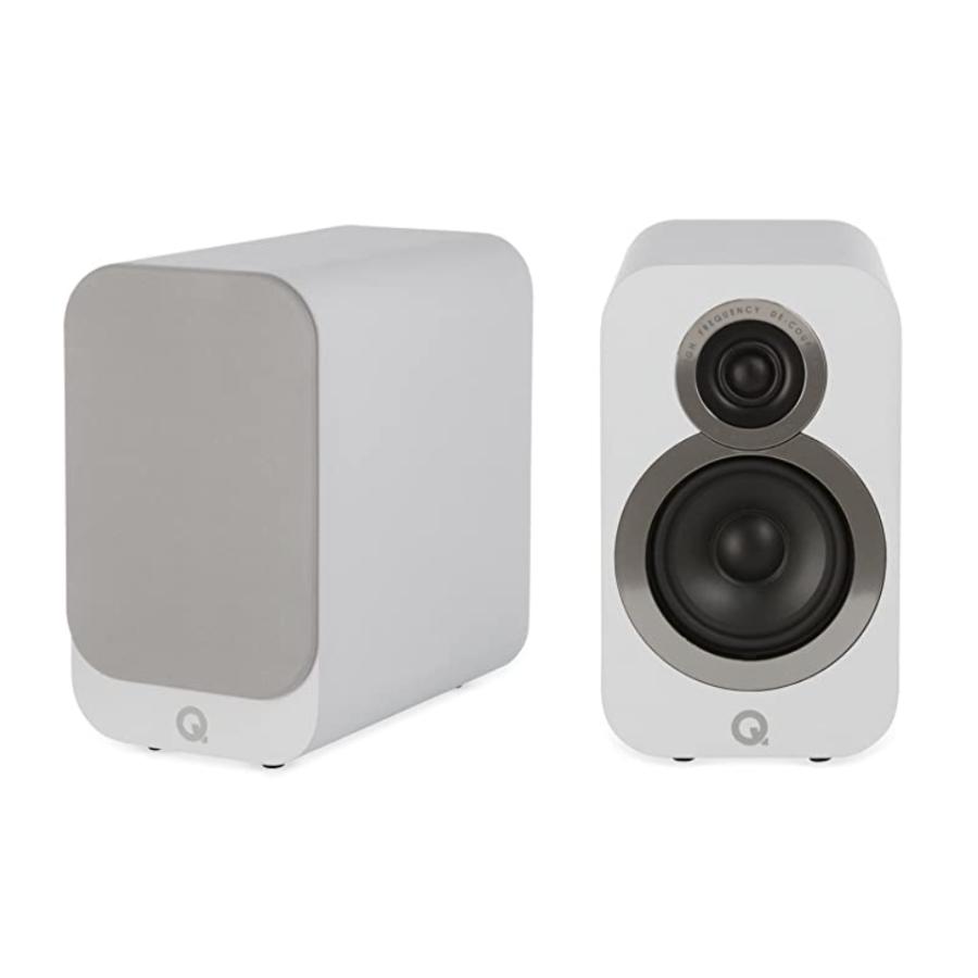 中古美品】Q Acoustics 3010i スピーカー 白 Q Acoustics 3010i 1ペア White色 ブックシェルフスピーカー
