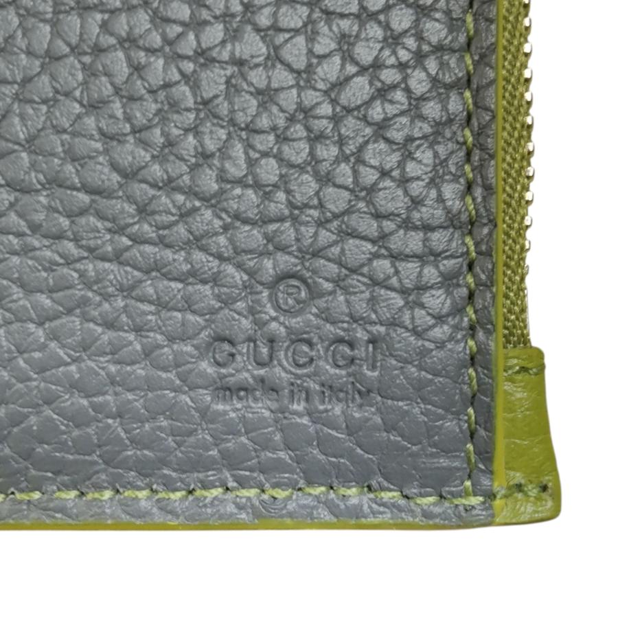 中古品】GUCCI グッチ コインウォレット 財布 グレーインテリア 817021  