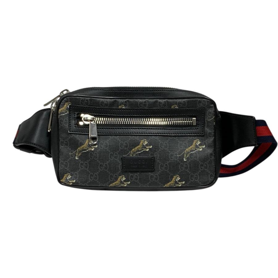 GUCCI グッチ ボディバッグ ベルトバッグ GGスプリーム PVC タイガー