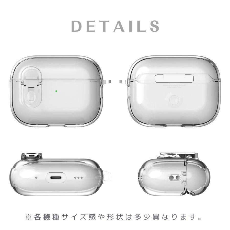 Airpods 4 ケース 透明 ロックボタン airpods 第4世代 pro 第2
