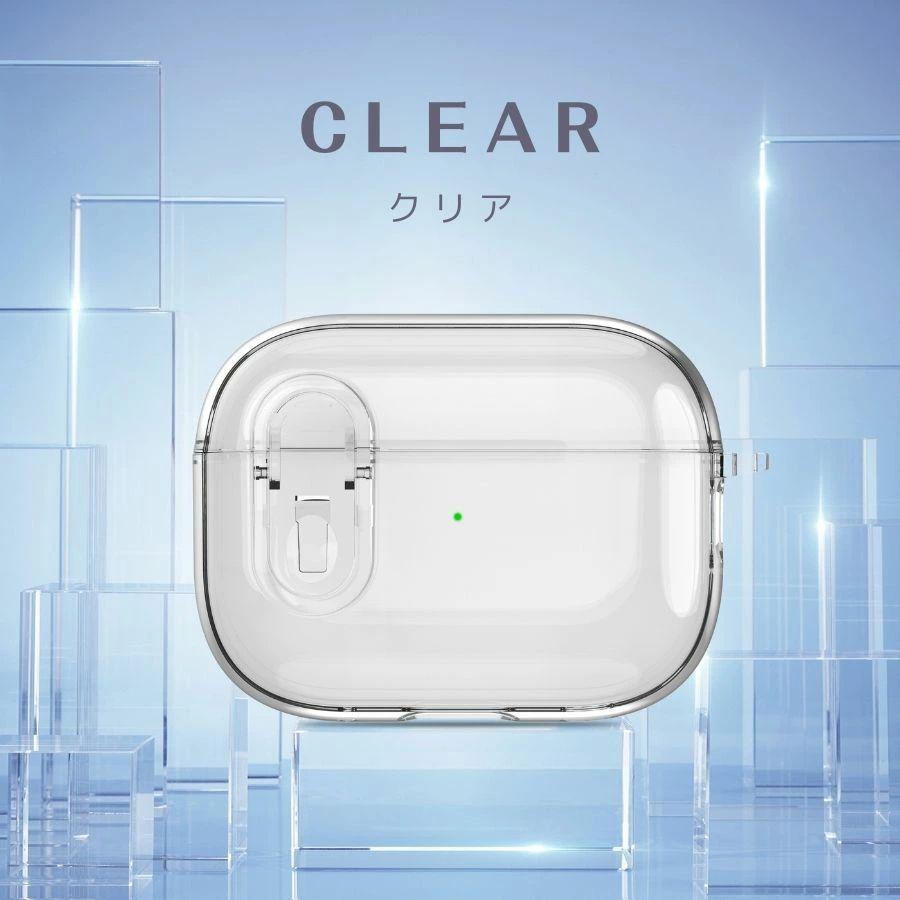 Airpods 4 ケース 透明 ロックボタン airpods 第4世代 pro 第2