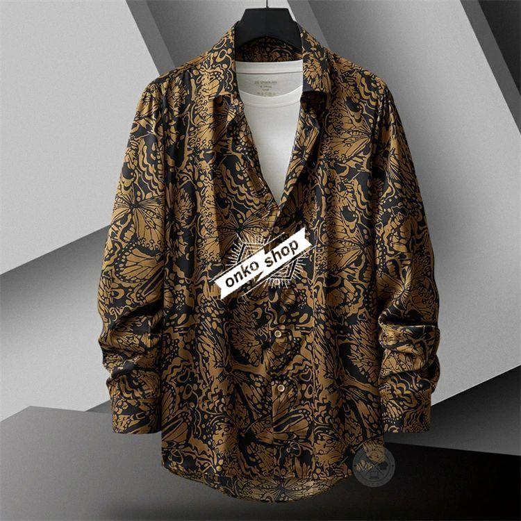 【美品】レオナール（XL）トップス/長袖/シャツ/花柄/ゴルフウェア/レオパード KISS ON THE GREEN（キスオンザグリーン） ゴルフウェア レディース