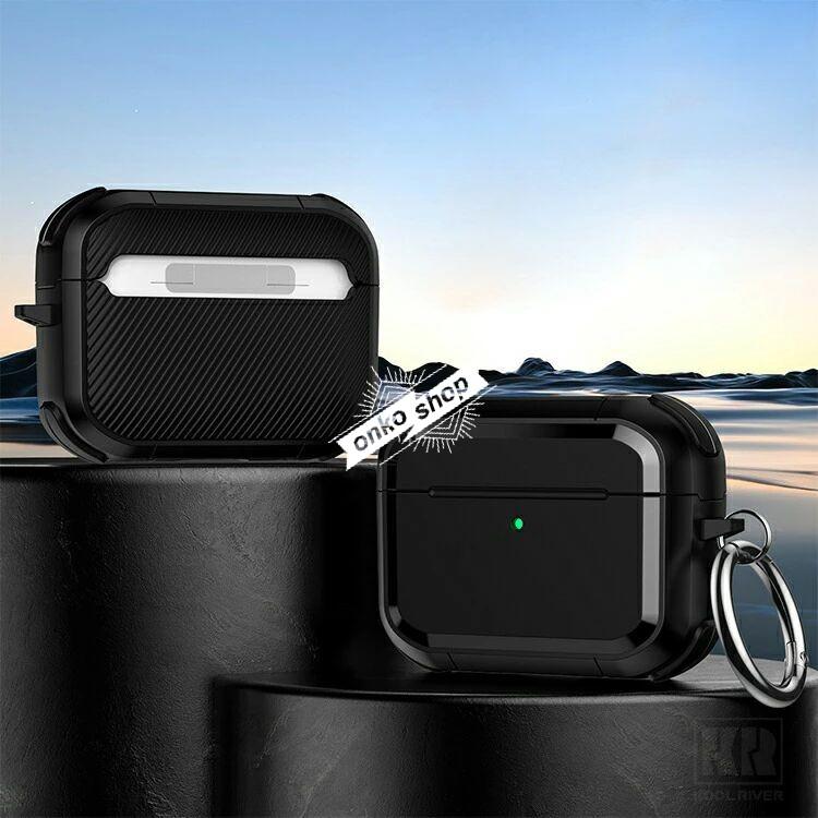 AirPods Pro 3 耐衝撃 ケース 第3世代 カバー カラビナ付き 2重構造