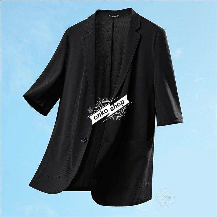 サマージャケット メンズ 接触冷感 7分袖 40代 50代 ジャケット