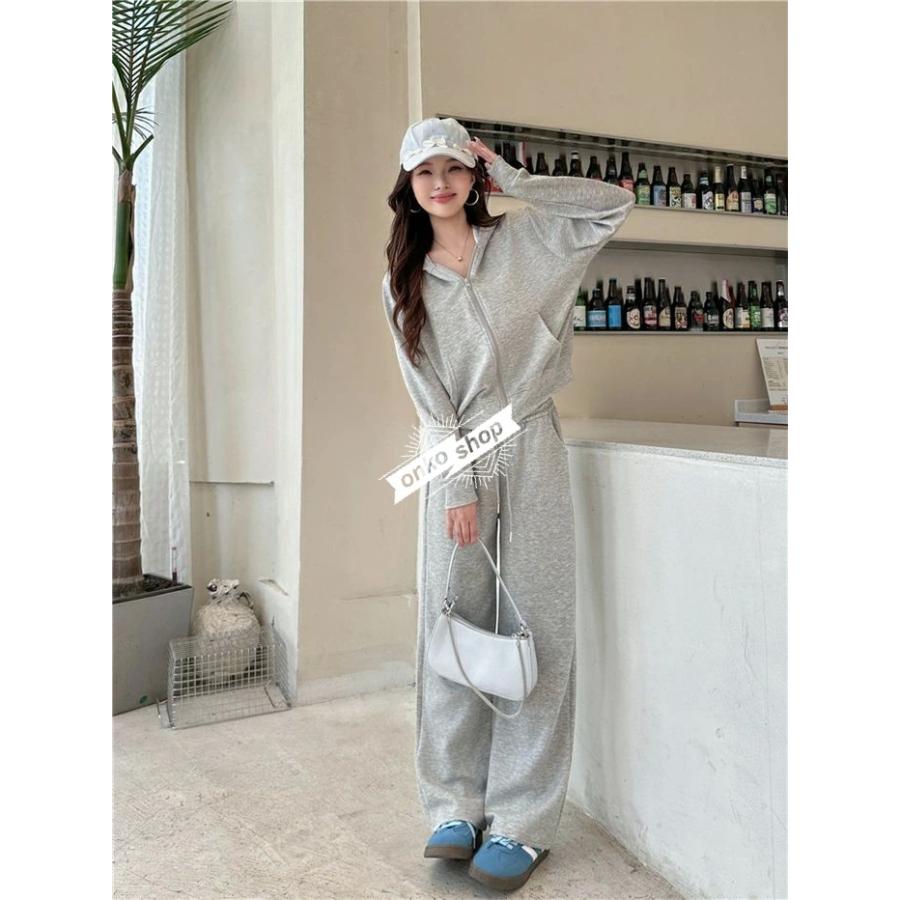 セットアップ パンツ レディース アウター パーカー 上下セット