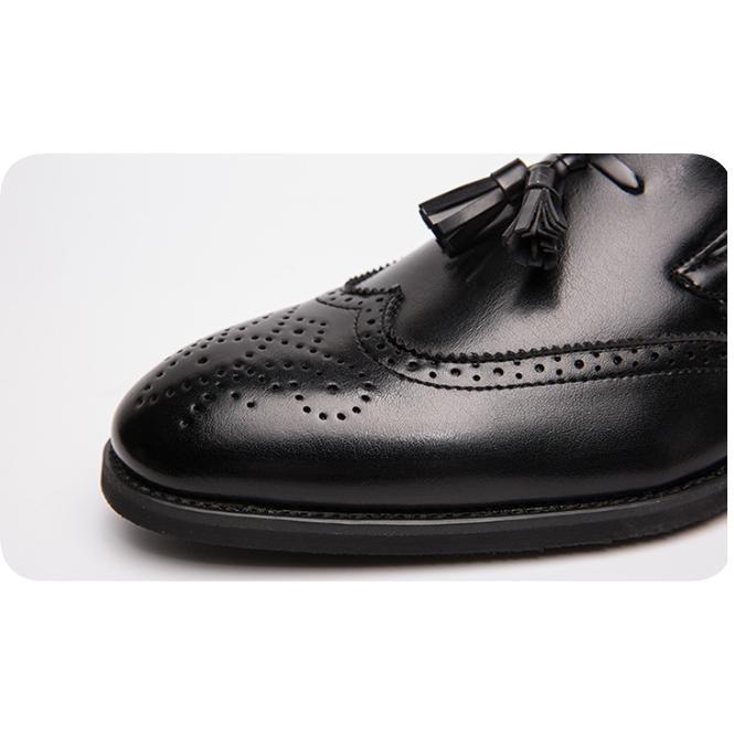 ローファーシューズ メンズ ビジネスシューズ ウイングチップ 革靴