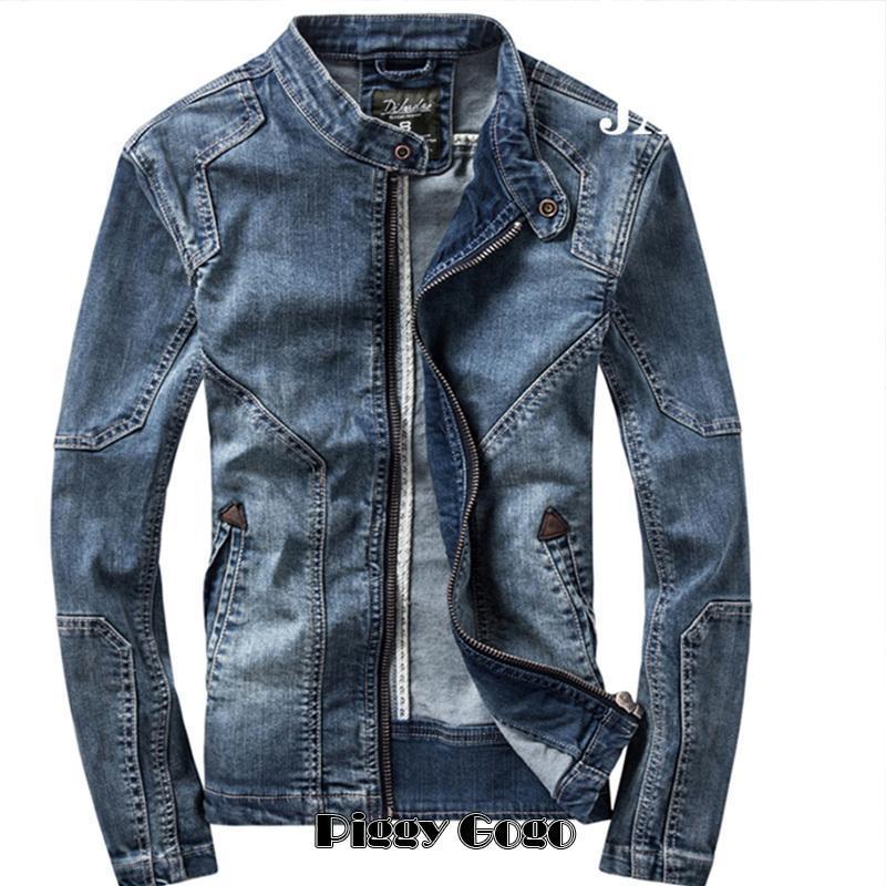 デニム メンズ ジャケット ヴィンテージ スタンドカラー ジージャン デニムジャケット トップス 長袖 アウター 羽織 Gジャン アメカジ かっこいい デニム メンズ ジャケット ヴィンテージ スタンドカラー ジージャン