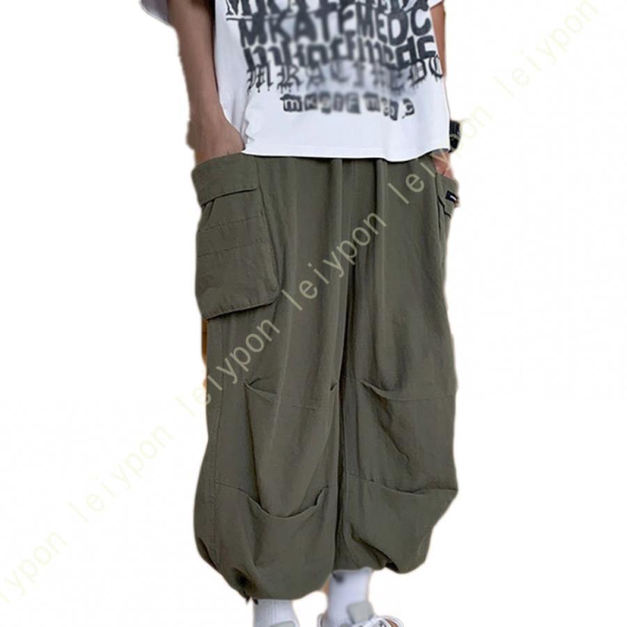 カーゴパンツ メンズ ワイド ゆったり ワイドパンツ ミリタリー