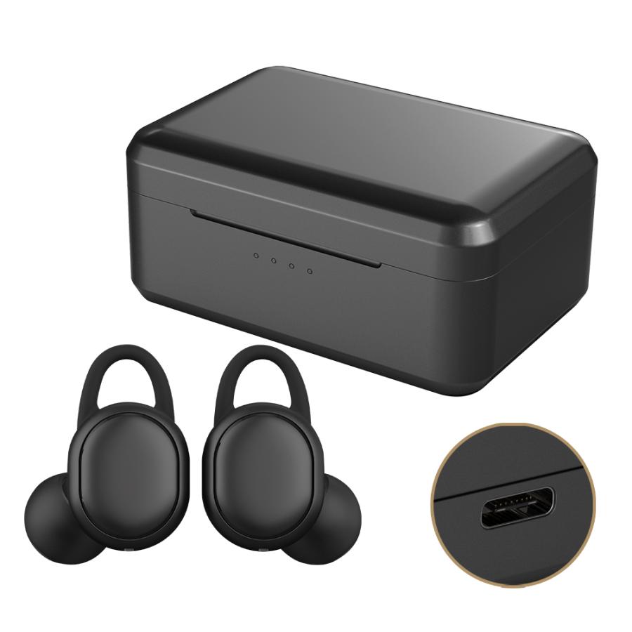 完全ワイヤレスイヤホン Bluetooth5.2 IPX7防水 9時間再生 ノイズ