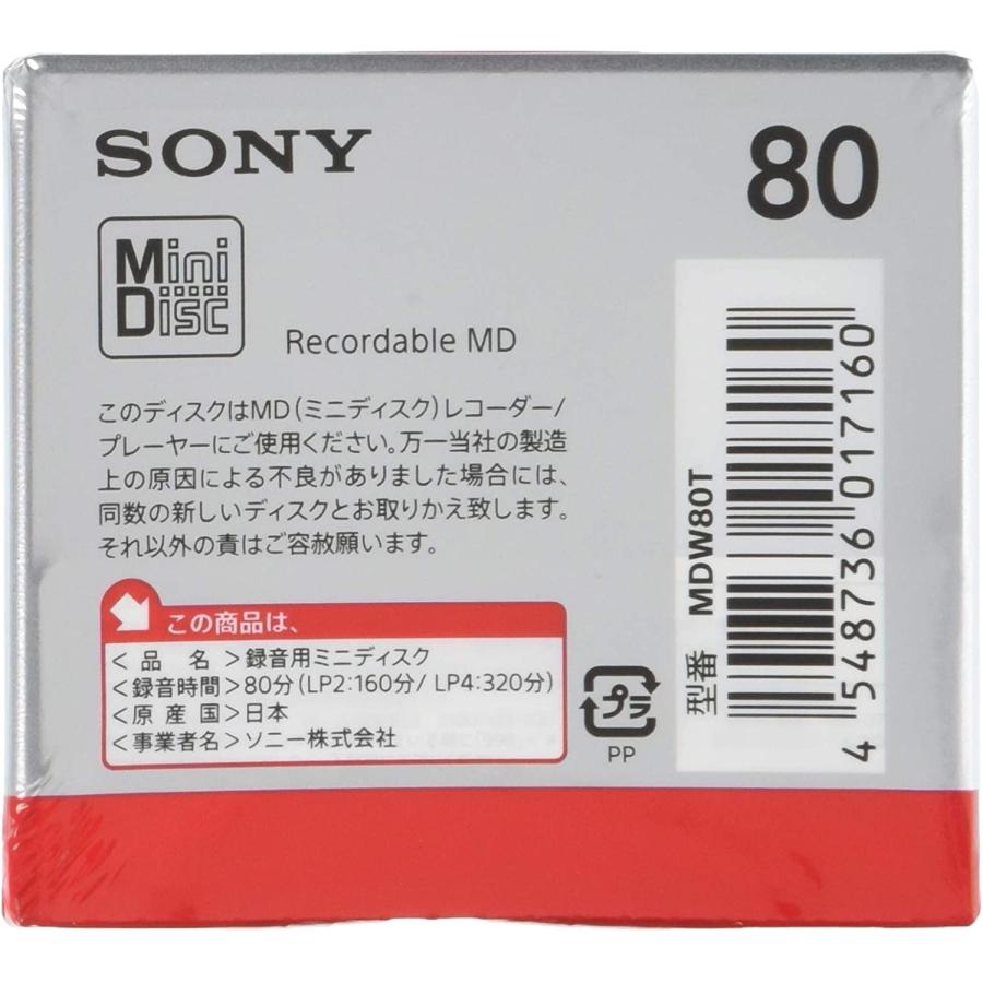 【3個】SONY 録音用ミニディスク　MD 80分 MDW80T【3個】｜online-3｜02