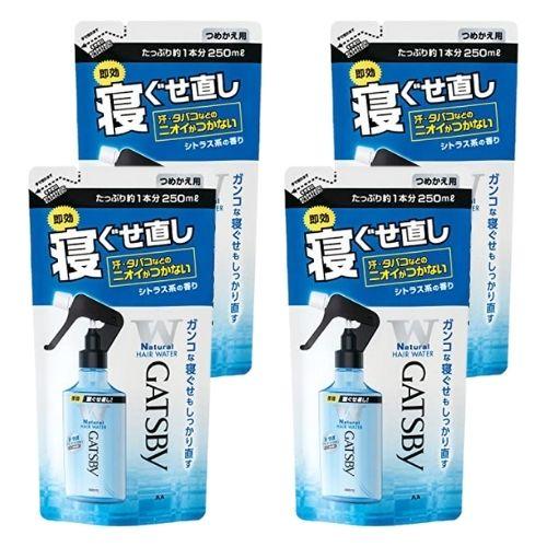 【4袋】マンダム ギャツビー GATSBY 寝ぐせ直しウォーター 詰替用 250ml ヘアスタイリング 男性 の商品画像