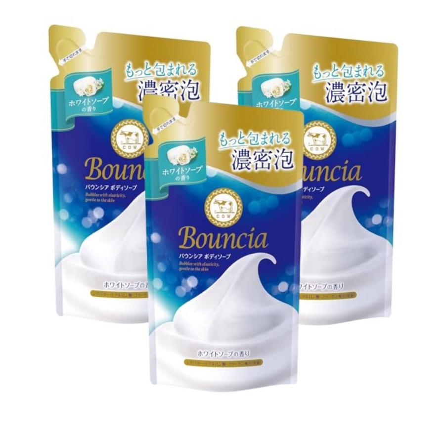 【3個】牛乳石鹸 バウンシア ボディソープ ホワイトソープの香り つめかえ用 360ml（Yahoo!・online-3ツィーディア）