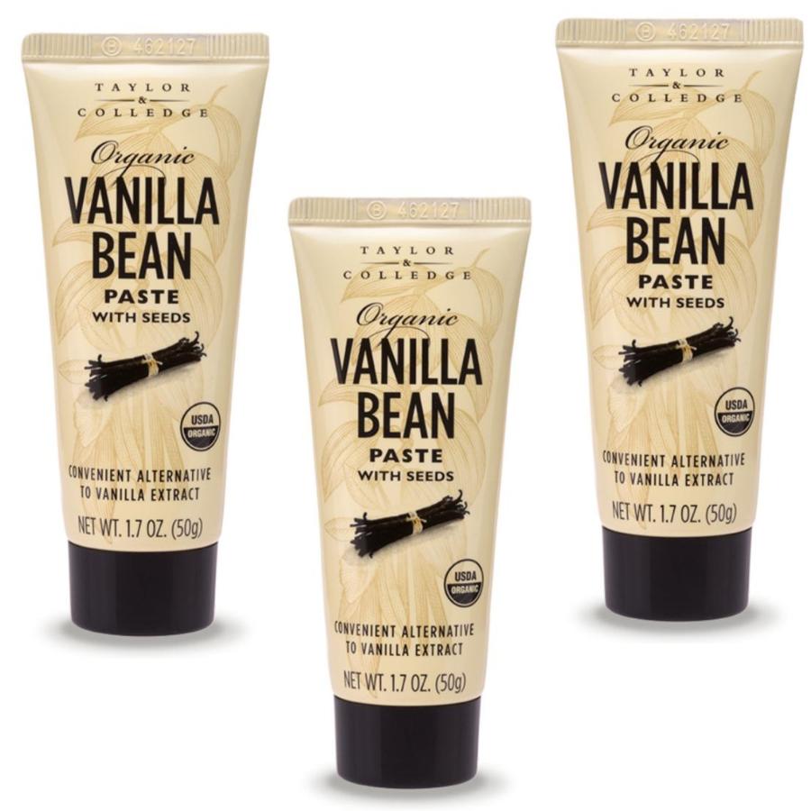 3本セット バニラビーンズペースト チューブ 50g 正規品 オーガニック