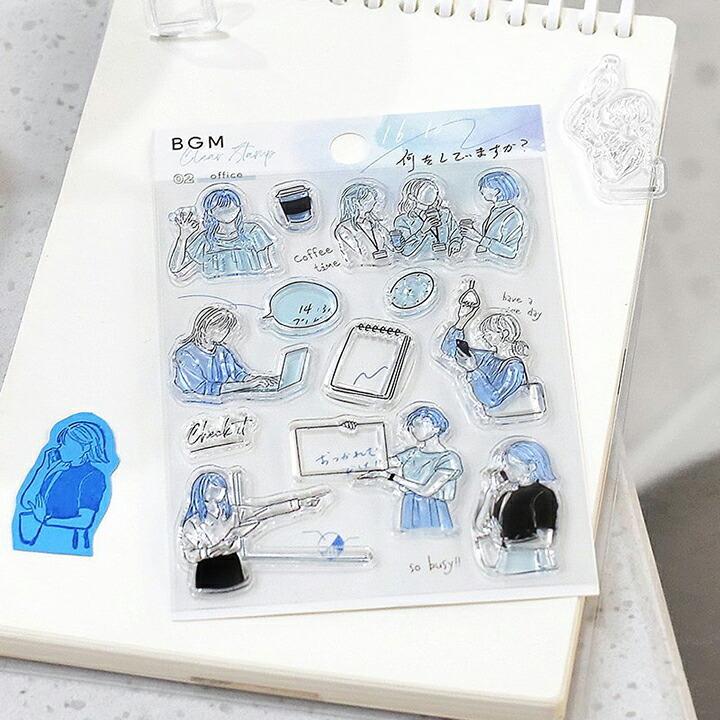 クリアスタンプ 大人女子 女の子 シルエット Bgm 全4種類 ハンコ かわいい おしゃれ スタンプ 朝活 オフィス 夜 週末 フレーム イラスト 韓国 Bt Csj 印鑑 シャチハタ おんらいん工房 通販 Yahoo ショッピング