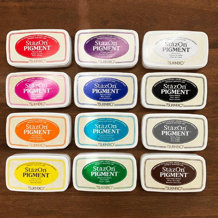 ツキネコ ステイズオンピグメント 全12色 単品 速乾 布 不織布 マスク