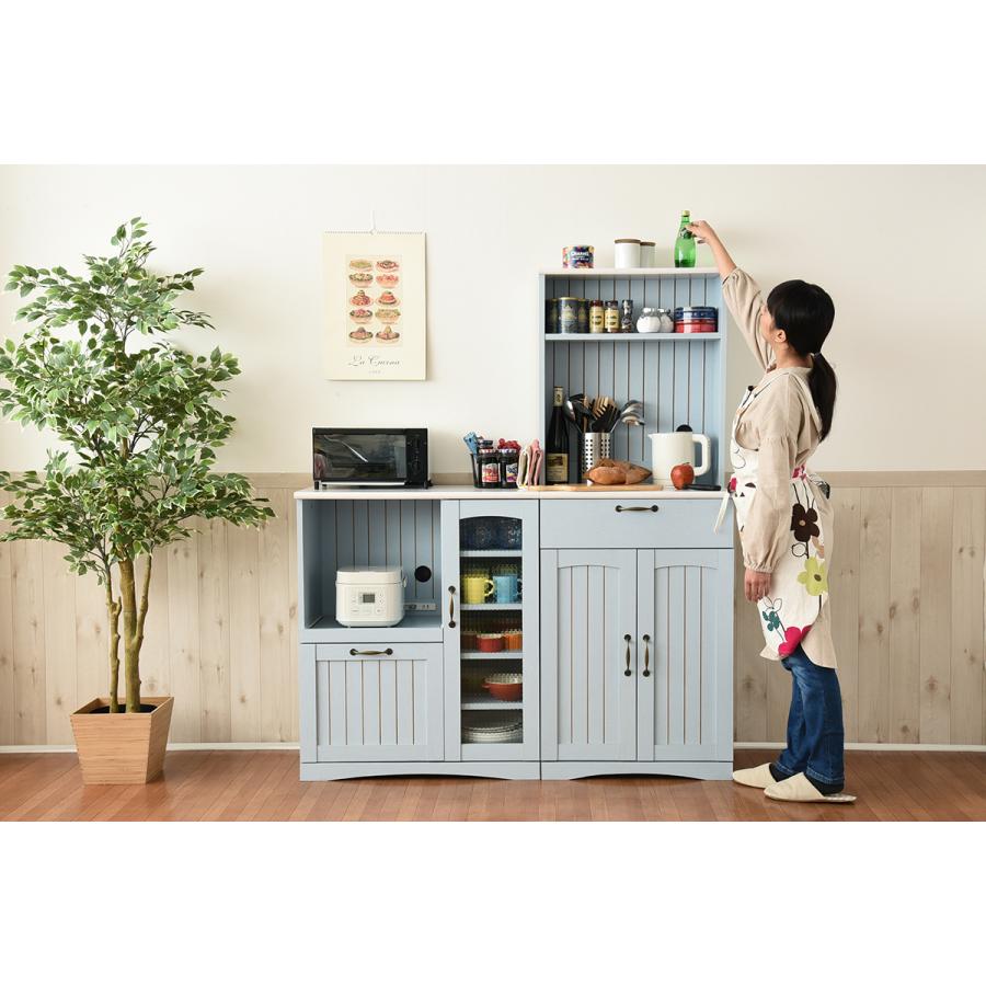 フレンチカントリー 食器棚 カップボード 幅 60 高さ 160 コンセント付き 収納 棚 キッチンボード キッチン収納 北欧 木製 Ffc 0006 オンライン家具通販 Muku 通販 Yahoo ショッピング