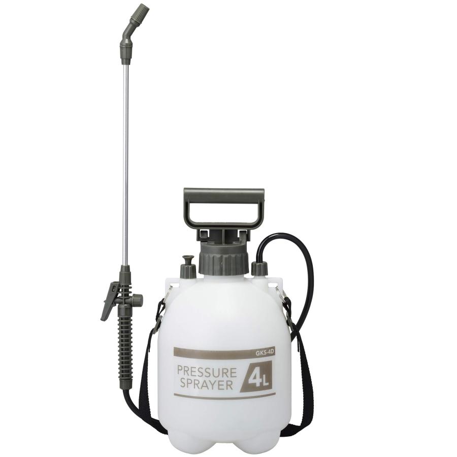高儀(Takagi) 家庭用肩掛蓄圧式噴霧器 除草剤噴霧器 蓄圧式スプレー 散布機 レバーロック付きで連続噴霧可能 エアコン掃除にも 手動 4L G 送料無料（Yahoo!・オンラインクオリティーマート2）