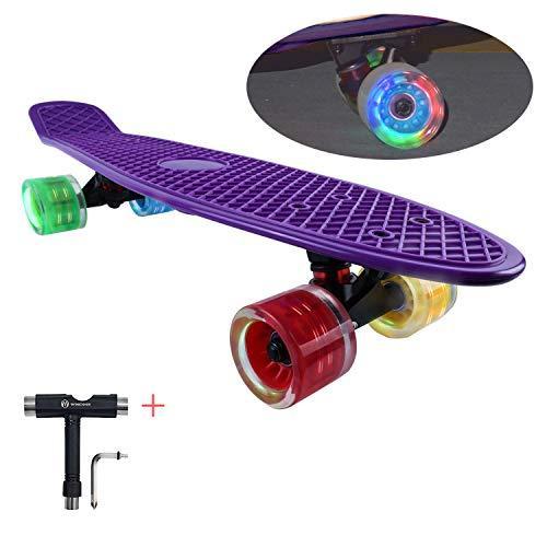 【メール便無料】 WHOME New Skateboards Gener送料無料 4Th 22" - Wheel Light LED 60x45mm with Kids for その他スケボー用品