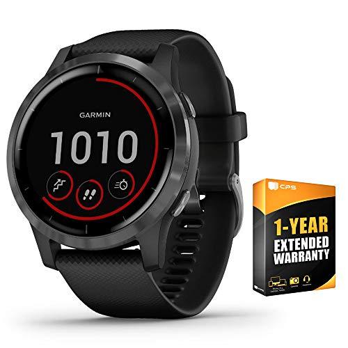 【感謝価格】 Vivoactive 010-02174-11 Garmin 4 Y送料無料 1 with Bundle Black/Stainless Smartwatch 腕時計