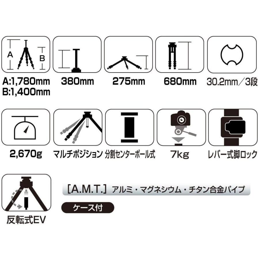 SLIK 三脚 プロ700 DX-III N 脚のみ 3段 大型 105764 3段 三脚 プロ700 DX III 脚のみ 大型