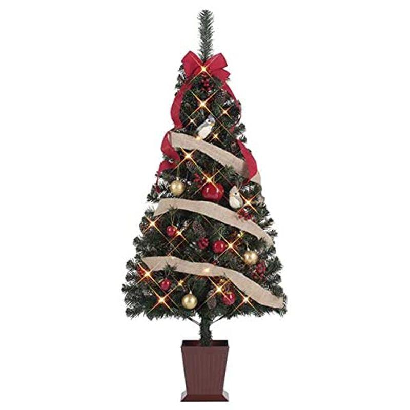 セットツリー(四角ポット付) カーディナル 150cmクリスマスツリー装飾・デコレーションTRS00884