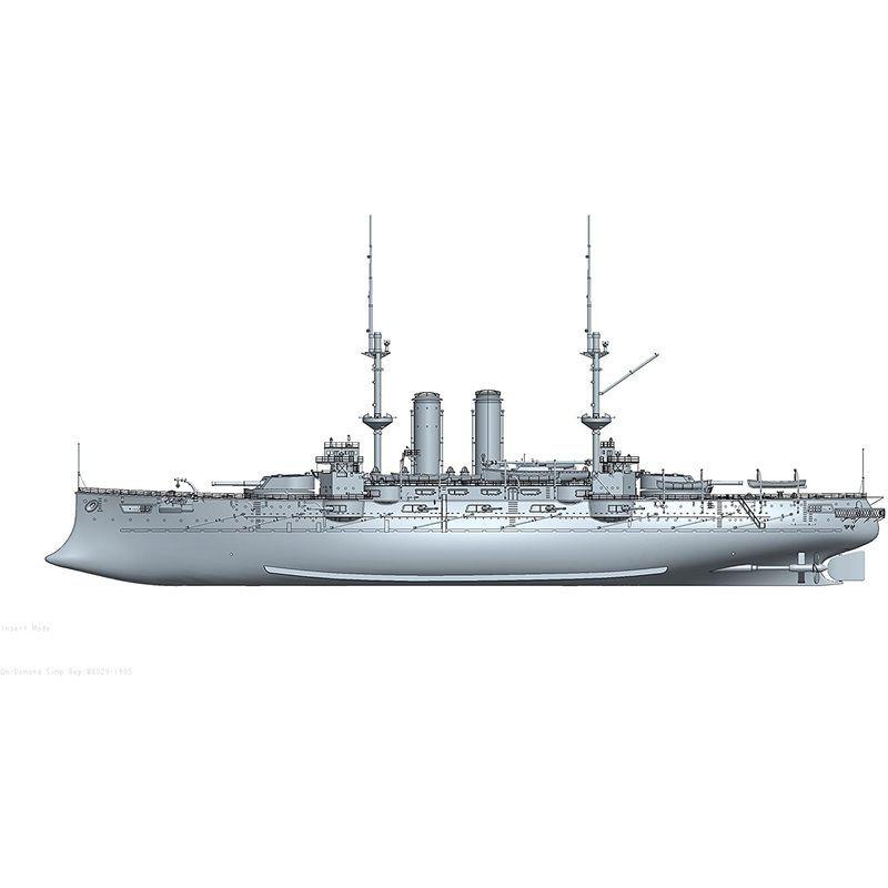 【値下げ】 ウェーブ 1/200 戦艦 三笠 全長約66cm プラモデル BB001 【Q2654533189】(15162円)