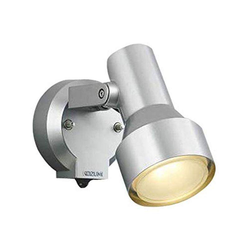 コイズミ照明 タイマー付on Offタイプ 人感センサ付スポットライト 屋外照明 タイマー付on Offタイプ 散光 白熱球100w相当 ガーデンライト 庭園灯 シルバーメタリック塗装 Aul オンラインショップエムオー