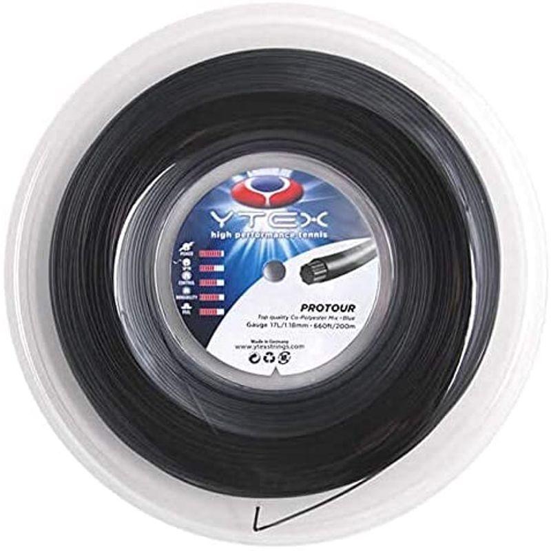 ワイテックス プロツアー 200Mロール 硬式テニス ポリエステル ガット ゲージ:1.28mm ブラック プロツアー 200Mロール 硬式テニス ポリエステル ガット ゲージ 28mm ブラック 　