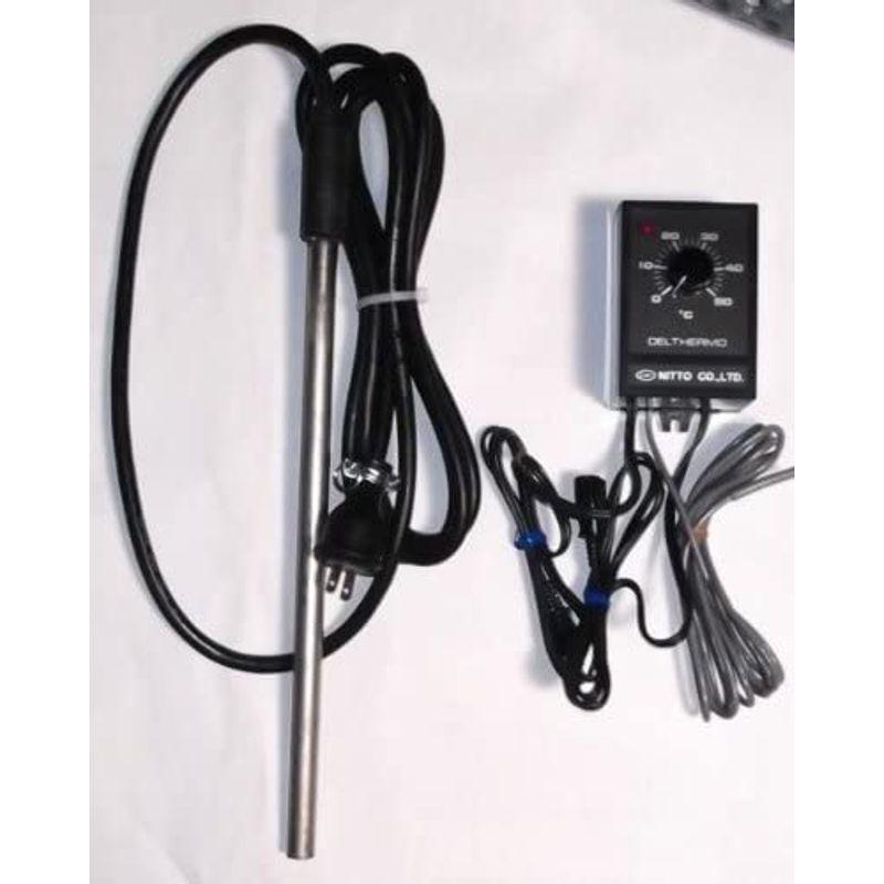 ★動作確認済み 日東チタンヒーター単相100V 1KW(投込み)＋デルサーモ 【G6647597852】(23878円)