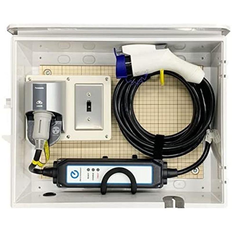 EV・PHEV用 充電ケーブル収納ボックス コンセント・ブレーカー付 D-EVBOX54A-BC PHEV用 充電ケーブル収納ボックス コンセント ブレーカー付 EVBOX54A BC 　