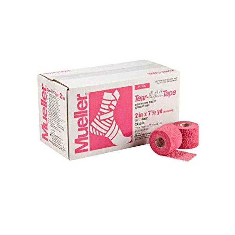 ミューラー(Mueller) テーピング ソフト伸縮 ティアライトテープ ピンク 50mm幅 24巻入り 130682
