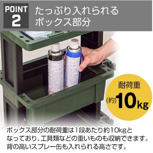 JEJアステージ ツールワゴン ツールボックス 3段 日本製 国産