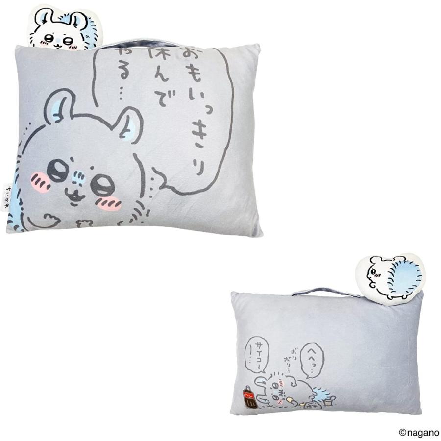 ちいかわ モモンガ クッション枕 ハチワレ うさぎ かわいい 28×39cm 取っ手付き ふわふわ まくら クッション マスコット プレゼント 公式ライセンス クッション ちいかわ ハチワレ クッション 長座布団