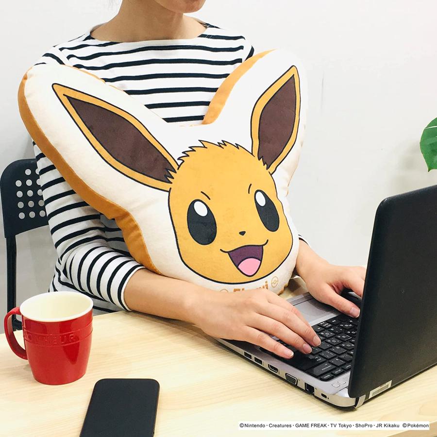 ポケモン グッズ クッション イーブイ ダイカット フェイスクッション 子供用 まくら ジュニア 37×40cm 公式ライセンス MORIPiLO｜online-store-latte｜08