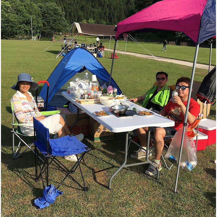 アウトドアテーブル 折り畳み式 長さ180cm キャンプ BBQにアウトドア