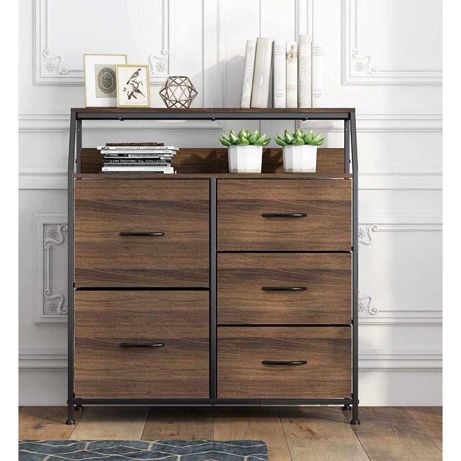 チェスト ワイド 梯子形状 幅83cm おしゃれ 引き出し リビング 収納