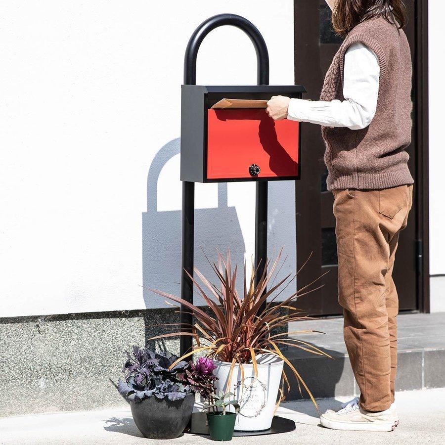 ポストスタンド 郵便ポスト 自立式 戸建て おしゃれ 大型 宅配 ポストスタンド 郵便ポスト 自立式 戸建て おしゃれ 大型 宅配