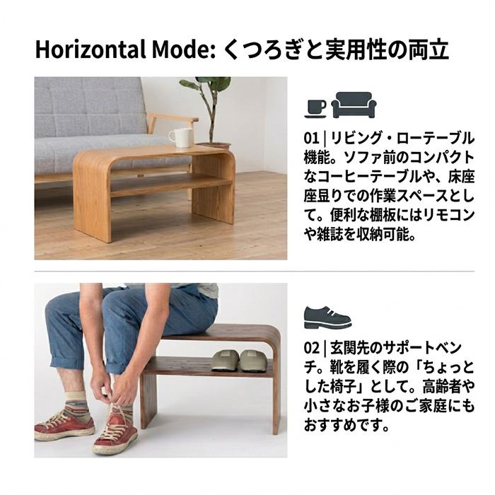 サイドテーブル ソファーテーブル 2WAY 完成品 ローテーブル ベッド 